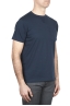 SBU 01656 T-shirt girocollo in cotone con taschino blu navy 02