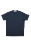 SBU 01656 T-shirt girocollo in cotone con taschino blu navy 06