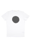 SBU 01168 Shirt classique gris et blanche col rond manches courtes en coton graphique imprimé 06