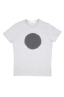 SBU 01169 Shirt classique noir et gris col rond manches courtes en coton graphique imprimé 06