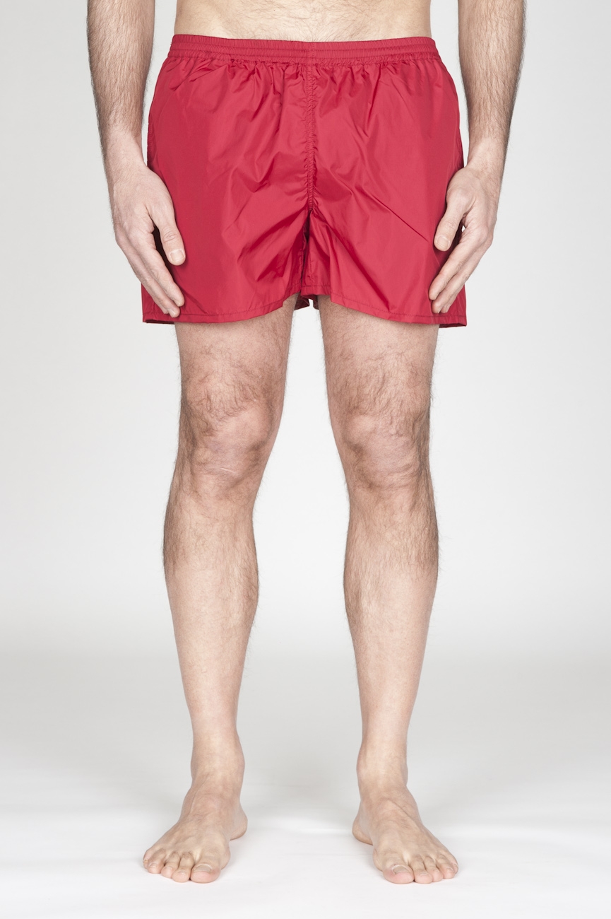 SBU - Strategic Business Unit - Costume Pantaloncino Classico In Nylon Ultra Leggero Rosso