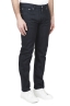 SBU 01451 Jeans elasticizzato indaco naturale denim giapponese cimosato 02