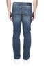 SBU 01452 Teint pur indigo délavé à la pierre coton stretch jeans bleu 05