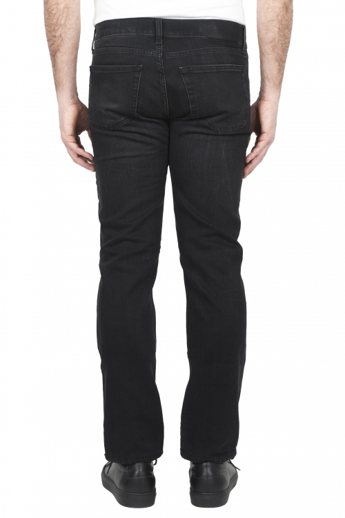 SBU 01455 Jeans en coton stretch noir délavé à l'encre naturelle 01