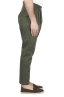 SBU 01670 Pantalón japonés de dos pinzas en algodón verde 03