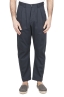 SBU 01673 Pantalón japonés de dos pinzas en algodón gris 01