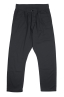 SBU 01674 Pantalón japonés de dos pinzas en algodón negro 06