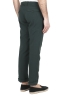 SBU 01677 Pantalon en coton vert classique avec pinces et poignets 04