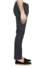 SBU 01681 Pantalones chinos clásicos en algodón elástico negro 03