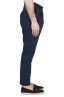 SBU 01686 Pantalón japonés de dos pinzas en algodón azul marino 03