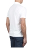 SBU 01689 Classic short sleeve white cotton crepe polo shirt 04