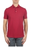 SBU 01690 Classic short sleeve red cotton crepe polo shirt 01
