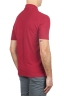 SBU 01690 Classic short sleeve red cotton crepe polo shirt 04