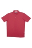 SBU 01690 Classic short sleeve red cotton crepe polo shirt 06