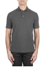 SBU 01691 Classic short sleeve grey cotton crepe polo shirt 01