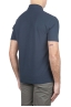 SBU 01692 Classic short sleeve navy blue cotton crepe polo shirt 04