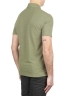 SBU 01694 Classic short sleeve green cotton crepe polo shirt 04