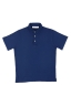 SBU 01695 Polo clásico de manga corta en jersey de algodón azul China 05