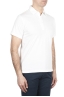 SBU 01696 Classic short sleeve white cotton jersey polo shirt 02