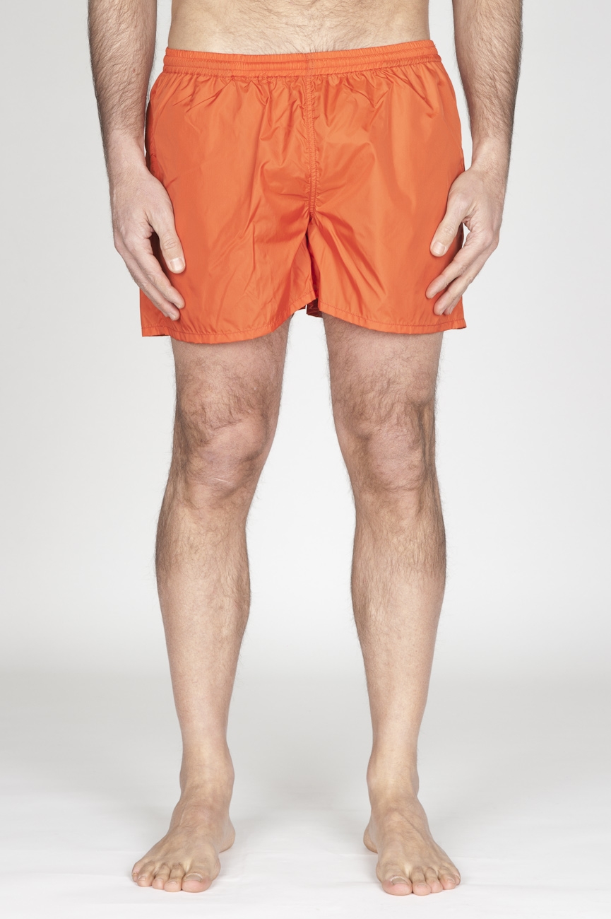 SBU - Strategic Business Unit - Swimsuit Classic Trunks In Orange Ultra Lightweight Nylon