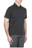 SBU 01699 Classic short sleeve black cotton jersey polo shirt 02
