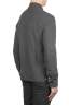 SBU 01711 Classic long sleeve grey cotton crepe polo shirt 03