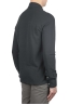 SBU 01712 Classic long sleeve black cotton crepe polo shirt 03