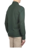 SBU 01715 Classic long sleeve green cotton crepe polo shirt 03