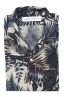 SBU 01719 Hawaiian printed pattern blue cotton shirt 06