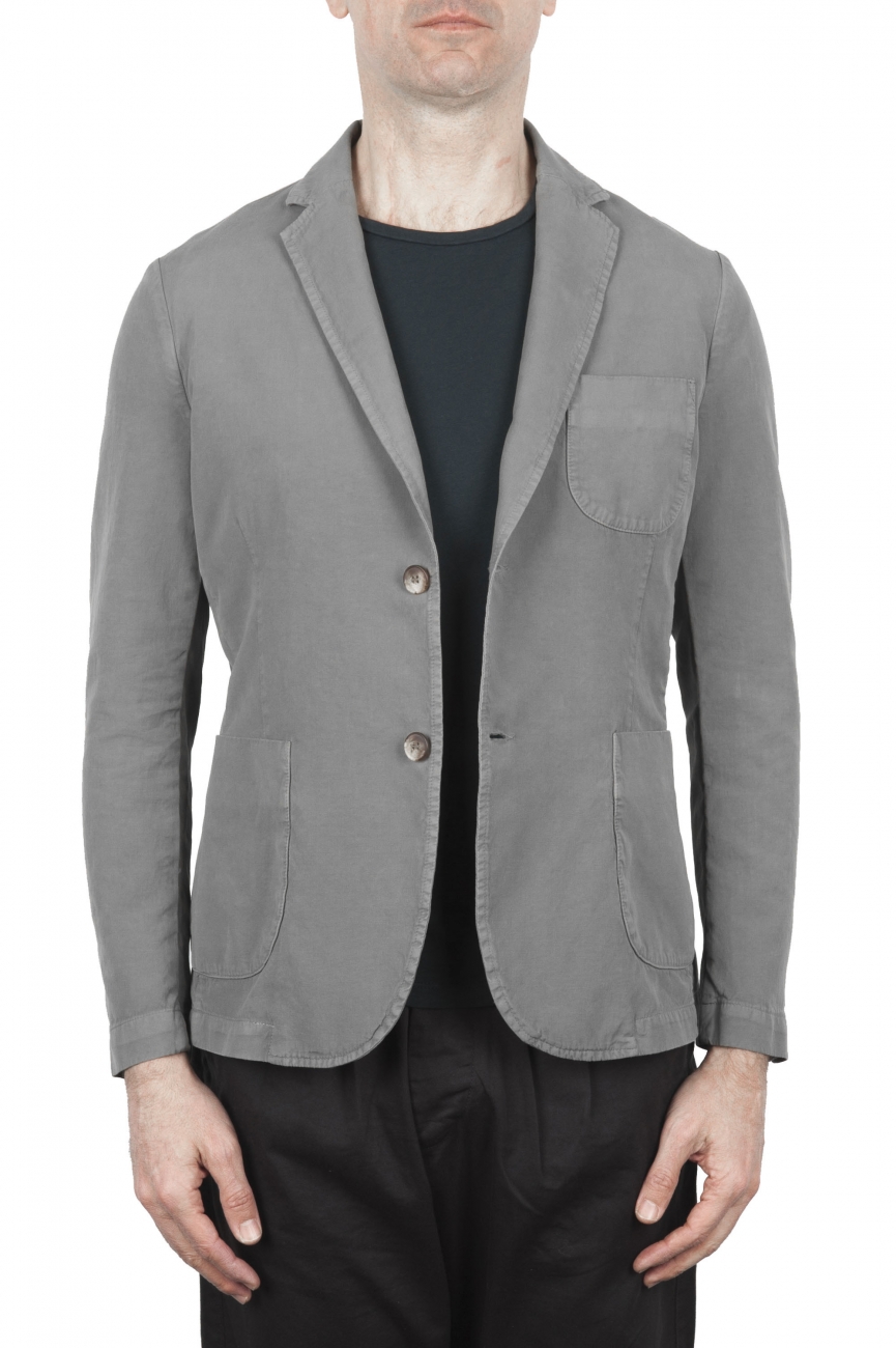 SBU 01732 Light grey cotton sport jacket unconstructed and unlined 01