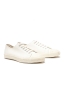 SBU 01531 Classic lace up sneakers in in white cotton canvas 02