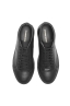 SBU 01524 Mid top lace up sneakers in black calfskin leather 04