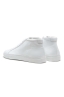 SBU 01523 Mid top lace up sneakers in white calfskin leather 03