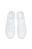 SBU 01523 Mid top lace up sneakers in white calfskin leather 04