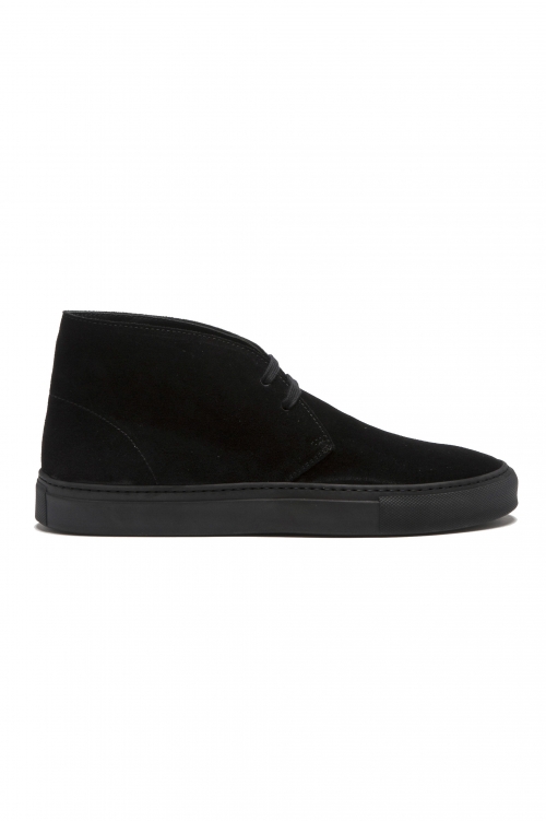 SBU 01520 Chukka boots in black suede calfskin leather 01