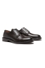 SBU 01503 Brown lace-up plain calfskin derbies with leather sole 02