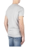 SBU 01747 Clásica camiseta de cuello redondo gris melange manga corta de algodón 04