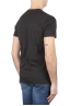 SBU 01748 Clásica camiseta de cuello redondo negra manga corta de algodón 04