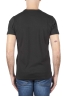 SBU 01748 Clásica camiseta de cuello redondo negra manga corta de algodón 05
