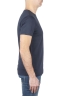 SBU 01750 Clásica camiseta de cuello redondo azul marino manga corta de algodón 03