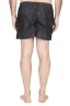 SBU 01762 Costume pantaloncino classico in nylon ultra leggero stampa floreale nero 05