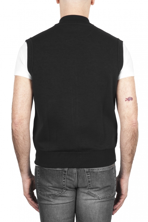 SBU 01768 Sweat-shirt en jersey de coton noir 01