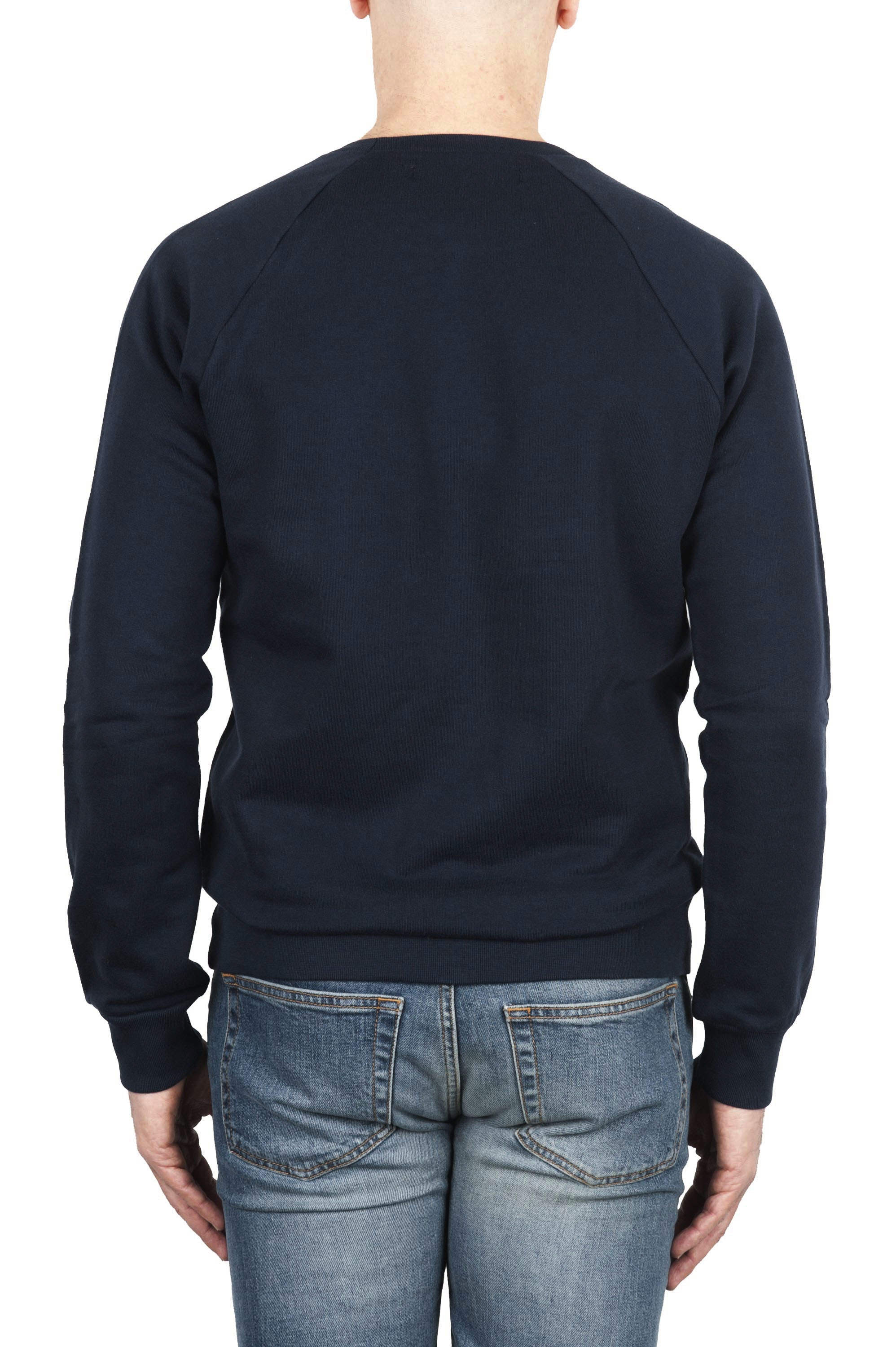 mens navy blue crewneck sweatshirt