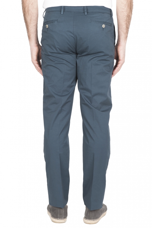 SBU 01780 Ultra-light chino pants in blue stretch cotton 01
