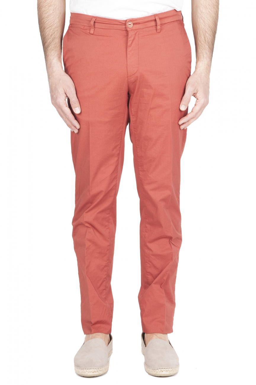 SBU 01781 Pantalon chino ultra-léger en coton stretch rouge 01
