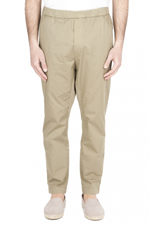 SBU 01783 Ultra-light jolly pants in green stretch cotton 01
