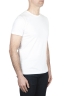 SBU 01792 T-shirt blanc à col rond imprimé à la main 02
