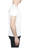 SBU 01792 T-shirt girocollo bianca stampata a mano 03