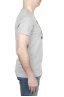 SBU 01798 T-shirt mélangé gris à col rond imprimé à la main 03