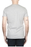 SBU 01801 T-shirt mélangé gris à col rond imprimé à la main 04